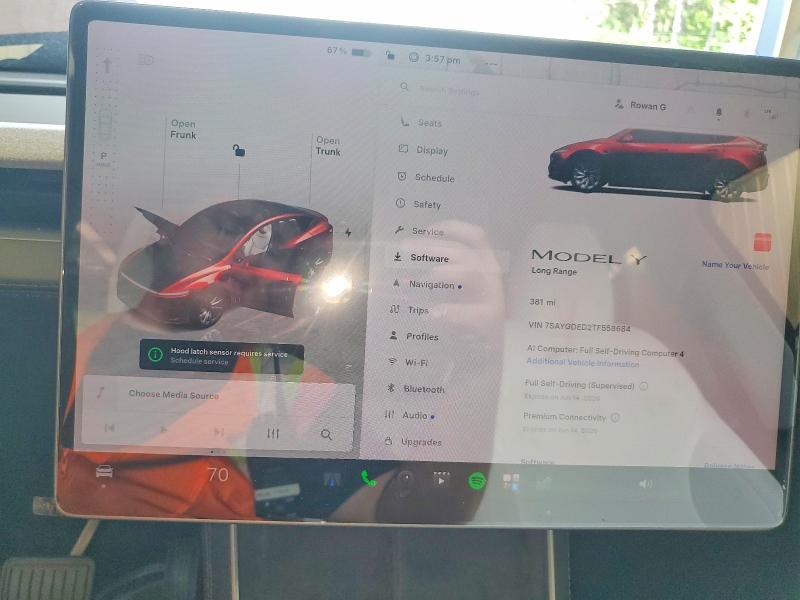 55345456 :رقم المزاد ، 7SAYGDED2TF558684 vin ، 2026 Tesla Model Y مزاد بيع