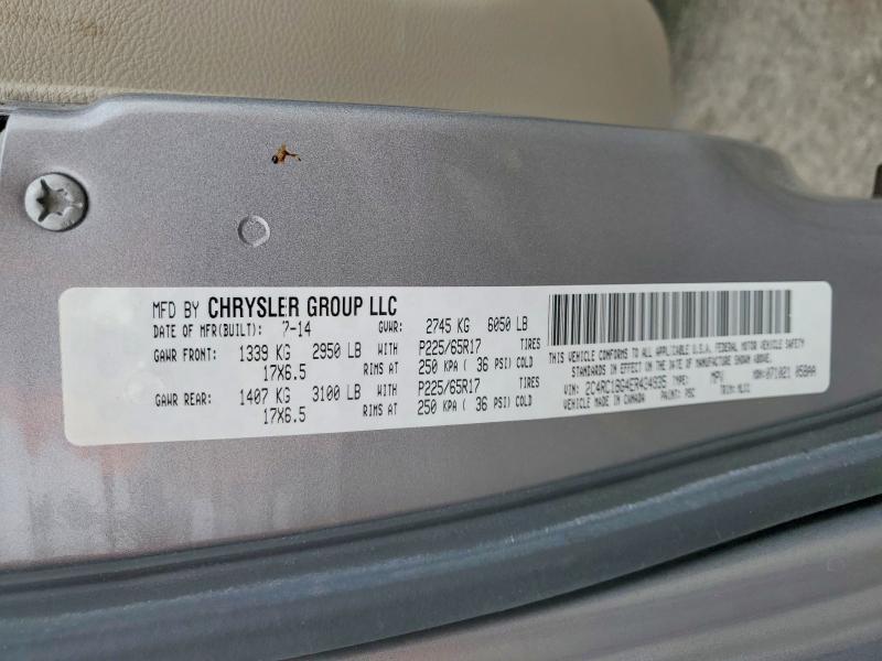 Aukcja sprzedaży 2014 Chrysler Town & Country, vin: 2C4RC1BG4ER434935, numer aukcji: 53941586