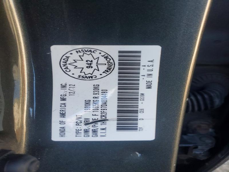 Aukcja sprzedaży 2013 Honda Accord, vin: 1HGCR2F97DA804480, numer aukcji: 52017286