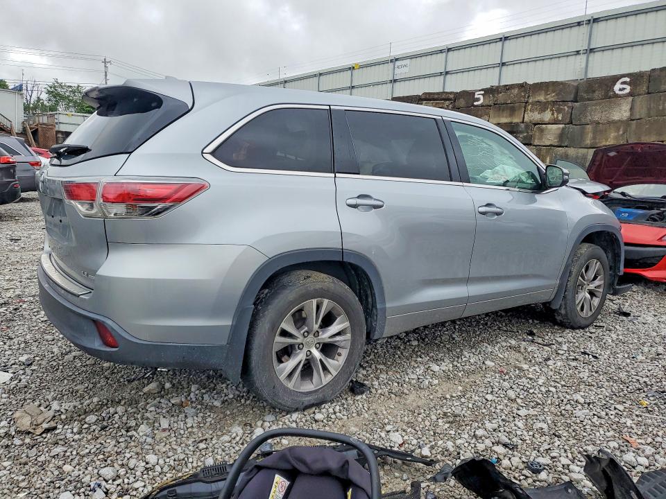 2015 Toyota Highlander მანქანა იყიდება აუქციონზე, vin: 5TDBKRFH2FS087345, აუქციონის ნომერი: 54420876