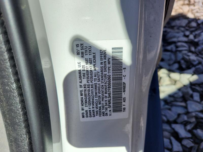 Продажа на аукционе авто 2015 Honda Odyssey, vin: 5FNRL5H67FB066060, номер лота: 53938966