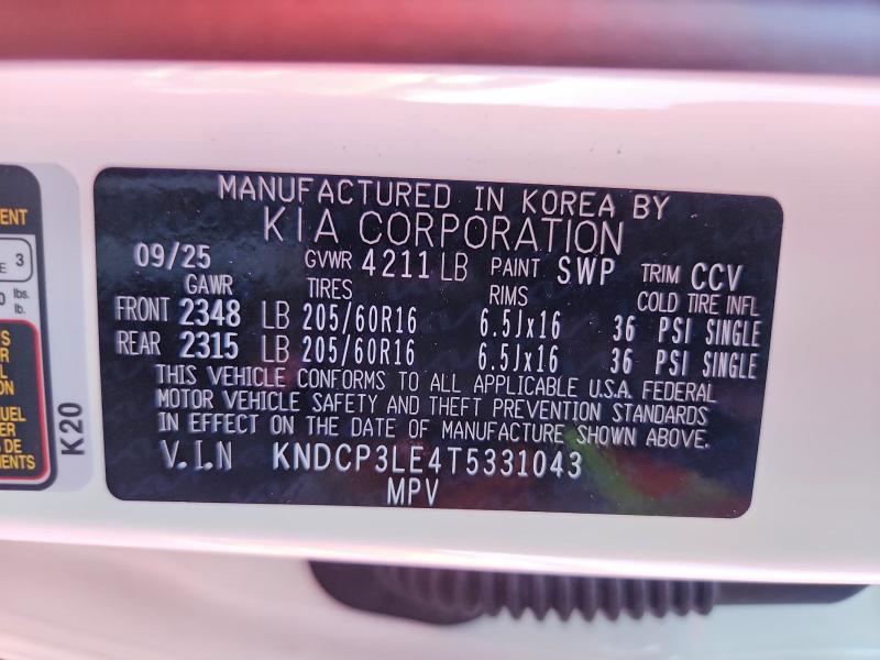 Продажа на аукционе авто 2026 Kia Niro, vin: KNDCP3LE4T5331043, номер лота: 54689386