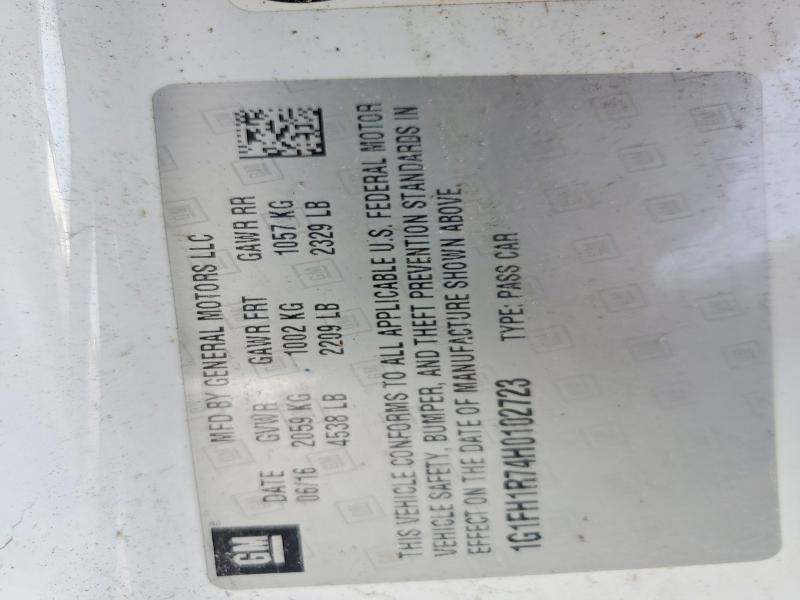 Продажа на аукционе авто 2017 Chevrolet Camaro, vin: 1G1FH1R74H0102723, номер лота: 52293316