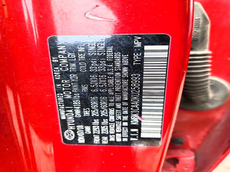 Продажа на аукционе авто 2019 Hyundai Kona, vin: KM8K1CAA0KU258993, номер лота: 54299316