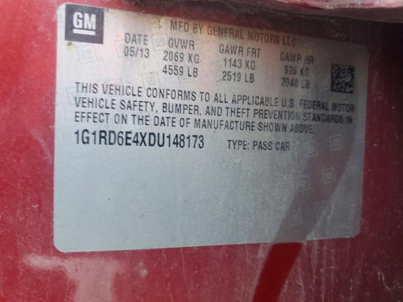 Продаж на аукціоні авто 2013 Chevrolet Volt, vin: 1G1RD6E4XDU148173, номер лоту: 54774056