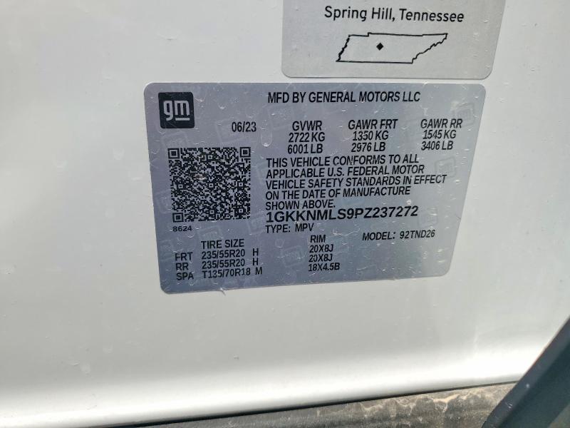 Продаж на аукціоні авто 2023 Gmc Acadia, vin: 1GKKNMLS9PZ237272, номер лоту: 52912266