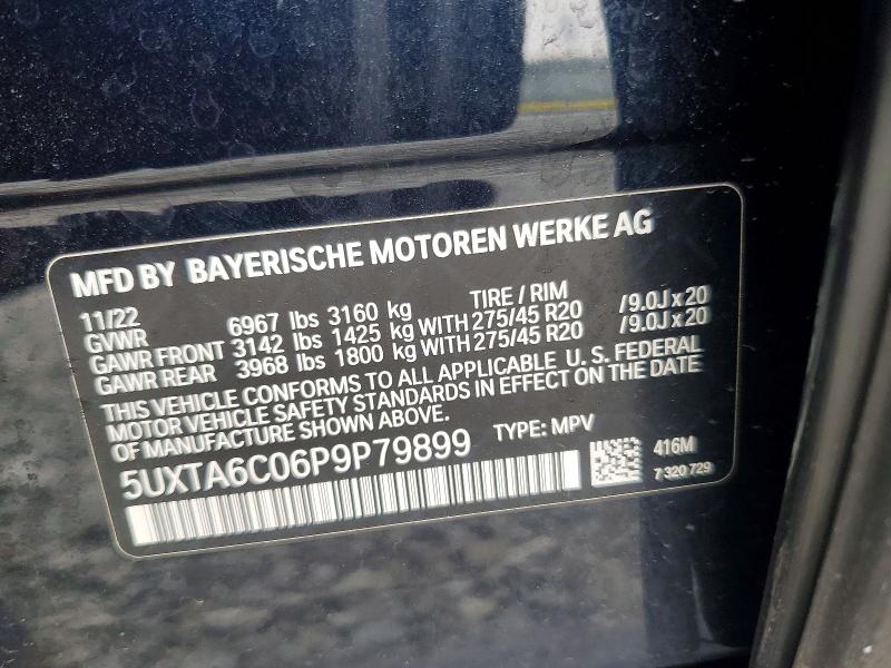 Aukcja sprzedaży 2023 Bmw X5, vin: 5UXTA6C06P9P79899, numer aukcji: 53090336