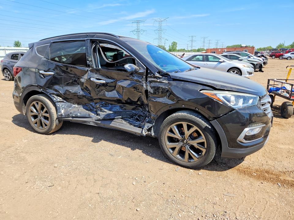 55006046 :رقم المزاد ، 5XYZWDLAXHG485562 vin ، 2017 Hyundai Santa Fe Sport مزاد بيع