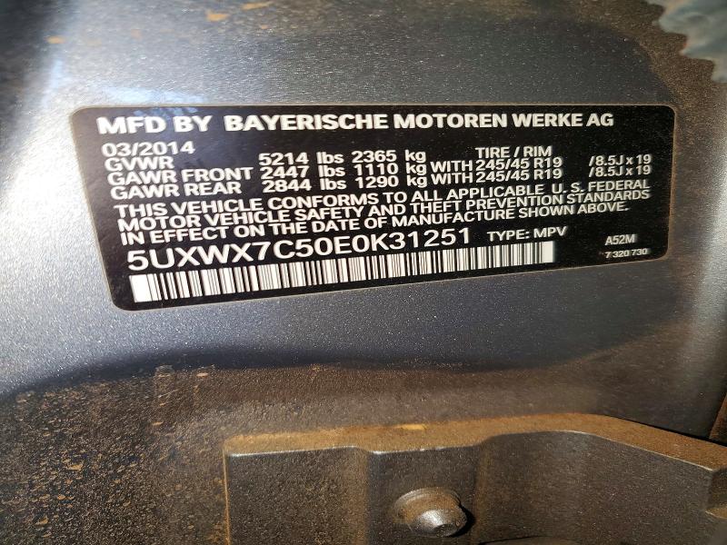 Aukcja sprzedaży 2014 Bmw X3, vin: 5UXWX7C50E0K31251, numer aukcji: 49516496