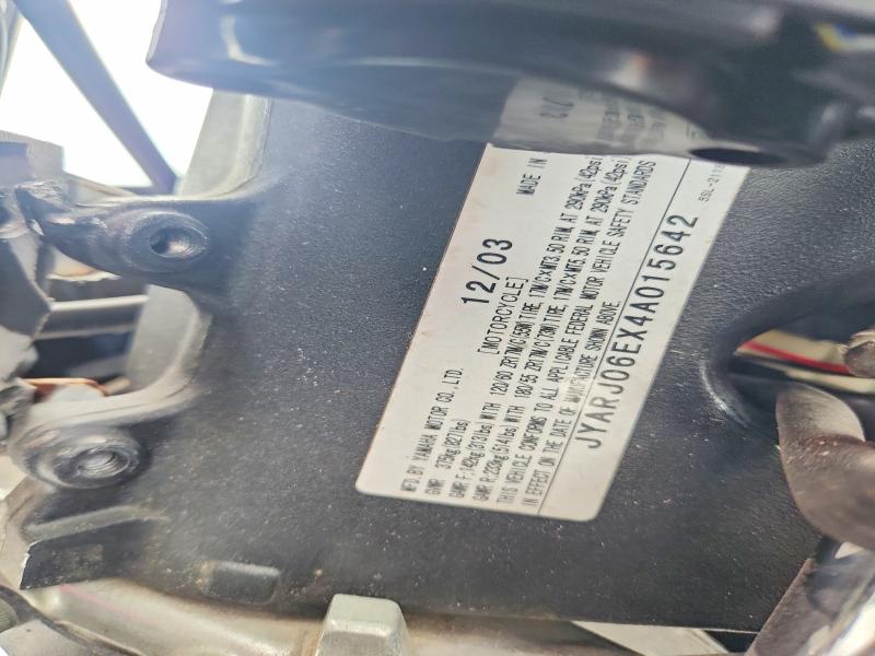 Продажа на аукционе авто 2004 Yamaha Yzfr6, vin: JYARJ06EX4A015642, номер лота: 53206366