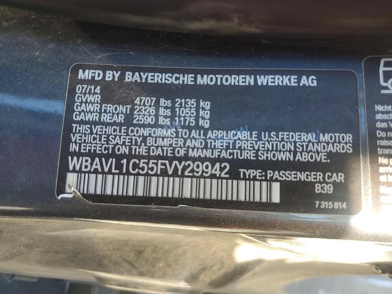 Aukcja sprzedaży 2015 Bmw X1, vin: WBAVL1C55FVY29942, numer aukcji: 51899186