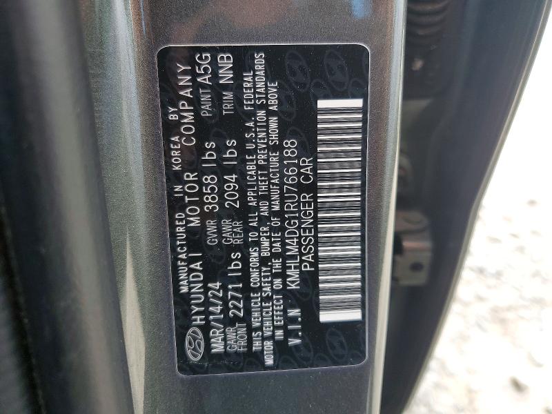 Aukcja sprzedaży 2024 Hyundai Elantra, vin: KMHLM4DG1RU766188, numer aukcji: 53276296