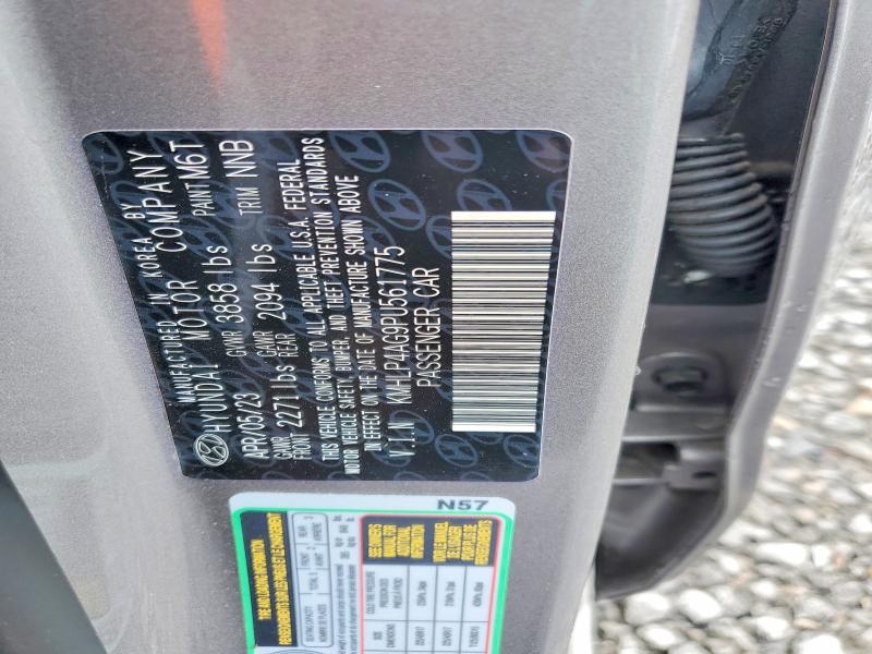 54716616 :رقم المزاد ، KMHLP4AG9PU561775 vin ، 2023 Hyundai Elantra مزاد بيع