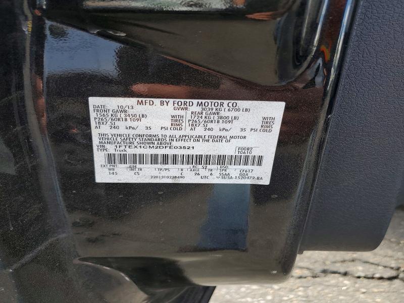 Aukcja sprzedaży 2013 Ford F150, vin: 1FTEX1CM2DFE03521, numer aukcji: 53820886