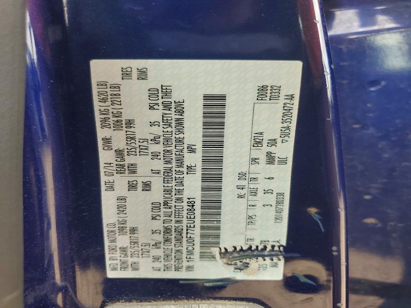 Aukcja sprzedaży 2014 Ford Escape, vin: 1FMCU0F77EUE08481, numer aukcji: 52420766