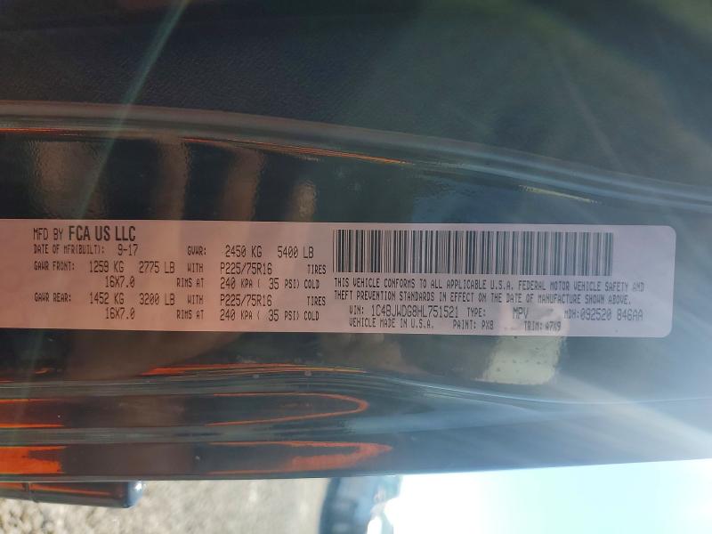 Продаж на аукціоні авто 2017 Jeep Wrangler Unlimited, vin: 1C4BJWDG8HL751521, номер лоту: 53309536