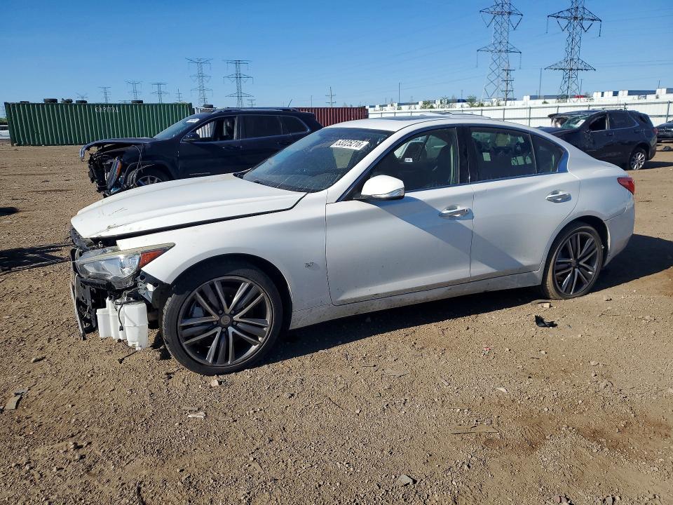53225216 :رقم المزاد ، JN1BV7AR0FM394927 vin ، 2015 Infiniti Q50 مزاد بيع