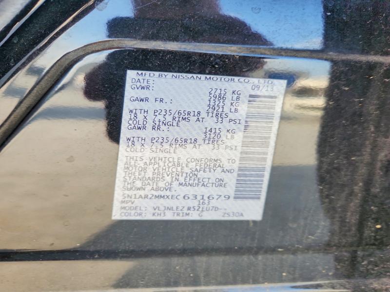 Продаж на аукціоні авто 2014 Nissan Pathfinder, vin: 5N1AR2MMXEC631679, номер лоту: 54352746