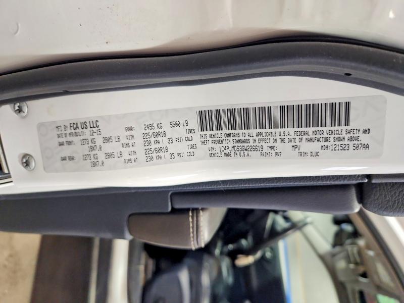 Продажа на аукционе авто 2016 Jeep Cherokee, vin: 1C4PJMDS3GW226619, номер лота: 52269886