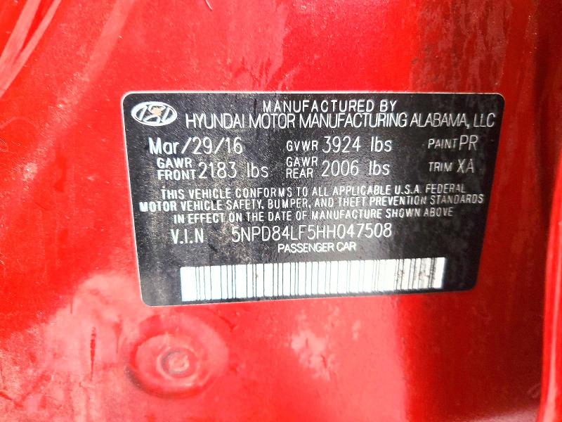 Aukcja sprzedaży 2017 Hyundai Elantra, vin: 5NPD84LF5HH047508, numer aukcji: 52059786
