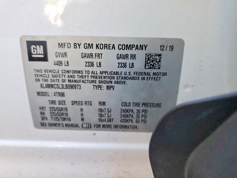 Продаж на аукціоні авто 2020 Buick Encore Gx, vin: KL4MMCSL3LB090973, номер лоту: 53355026