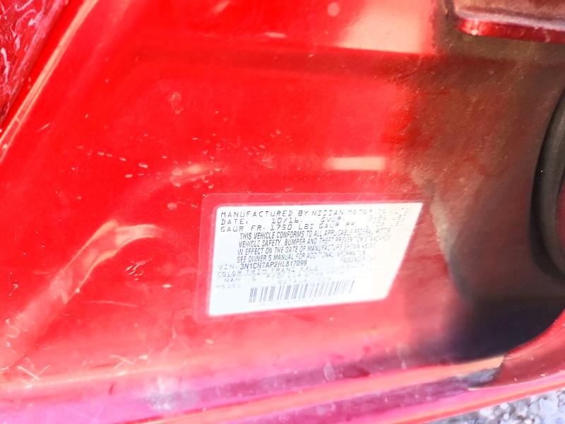 Продажа на аукционе авто 2017 Nissan Versa, vin: 3N1CN7AP2HL817099, номер лота: 53614636