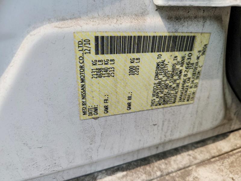 53906106 :رقم المزاد ، 1N4AA5AP6BC826630 vin ، 2011 Nissan Maxima مزاد بيع