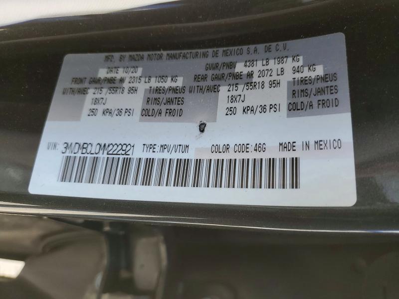 Продажа на аукционе авто 2021 Mazda Cx-30, vin: 3MVDMBCL0MM222921, номер лота: 54593416