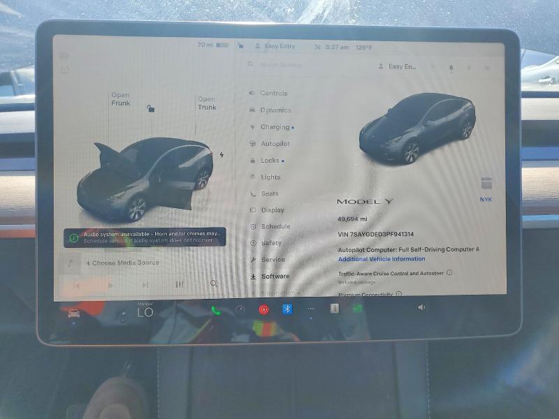 Продаж на аукціоні авто 2023 Tesla Model Y, vin: 7SAYGDED3PF941314, номер лоту: 55367316