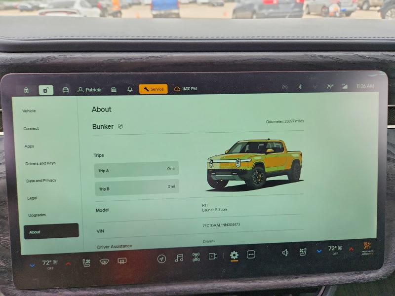 Aukcja sprzedaży 2022 Rivian R1t, vin: 7FCTGAAL1NN004473, numer aukcji: 52478516