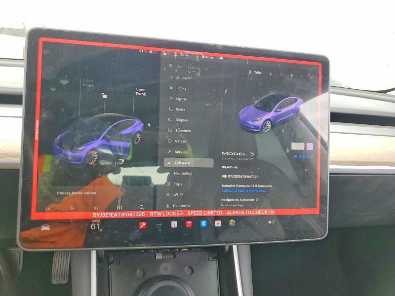 54167586 :رقم المزاد ، 5YJ3E1EA7JF047325 vin ، 2018 Tesla Model 3 مزاد بيع
