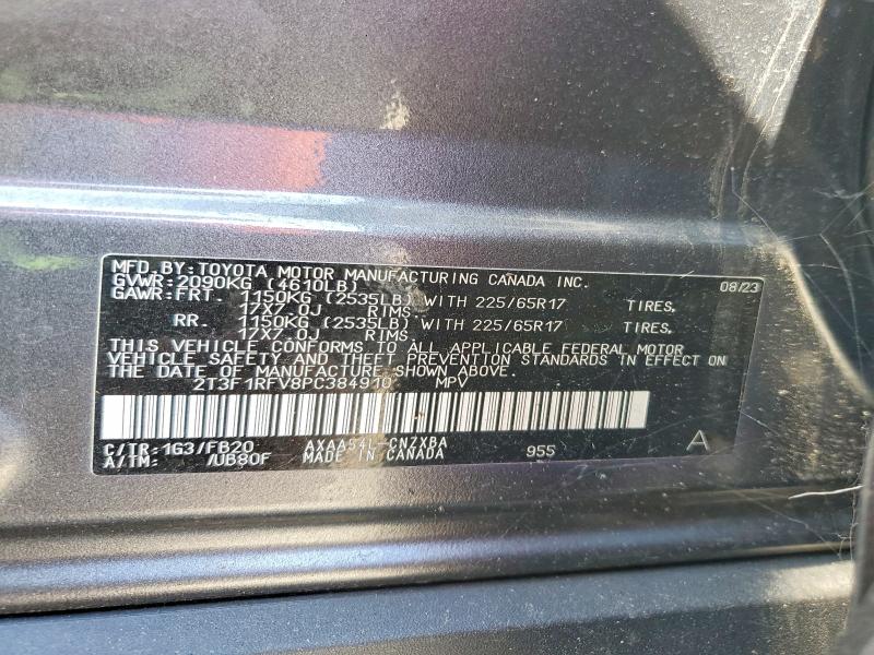 51913496 :رقم المزاد ، 2T3F1RFV8PC384910 vin ، 2023 Toyota Rav4 مزاد بيع