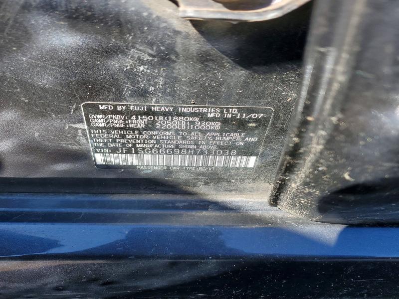 Продажа на аукционе авто 2008 Subaru Forester, vin: JF1SG66698H733038, номер лота: 52924416