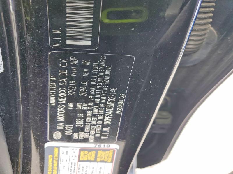 Aukcja sprzedaży 2021 Kia Forte, vin: 3KPF24AD3ME327146, numer aukcji: 54153526