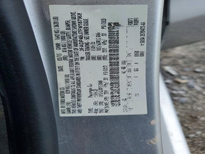 Продаж на аукціоні авто 2015 Ford Fiesta, vin: 3FADP4BJ7FM187968, номер лоту: 55023036