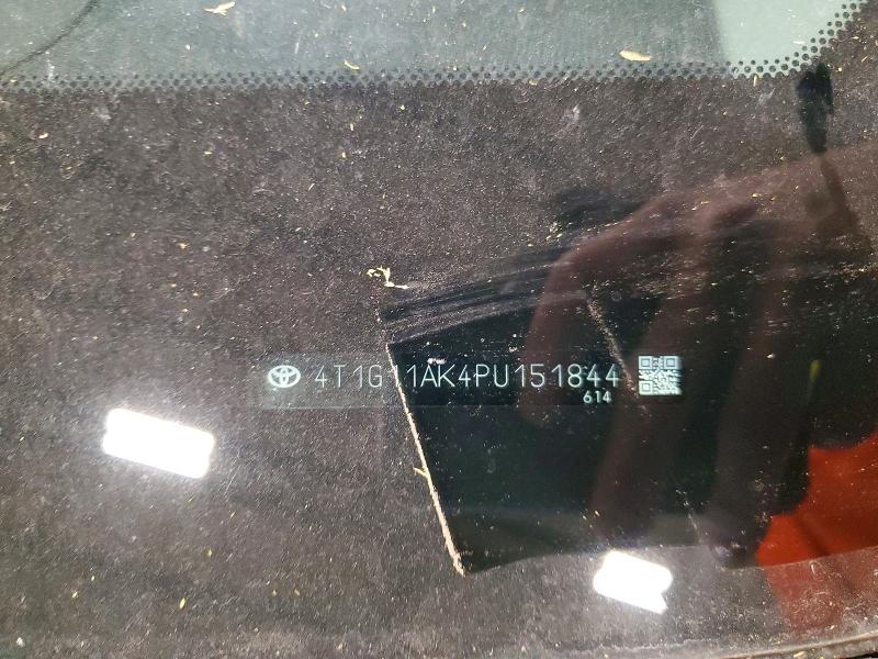 2023 Toyota Camry მანქანა იყიდება აუქციონზე, vin: 4T1G11AK4PU151844, აუქციონის ნომერი: 53599866