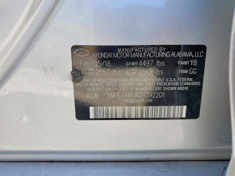 Продаж на аукціоні авто 2016 Hyundai Sonata, vin: 5NPE34AFXGH392201, номер лоту: 54879036