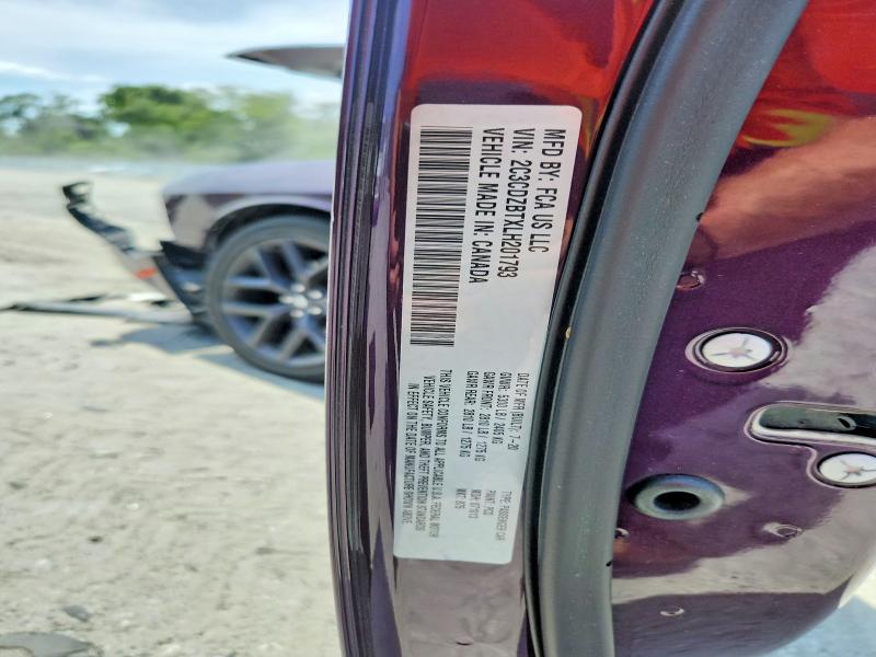 Продаж на аукціоні авто 2020 Dodge Challenger, vin: 2C3CDZBTXLH201793, номер лоту: 52338206