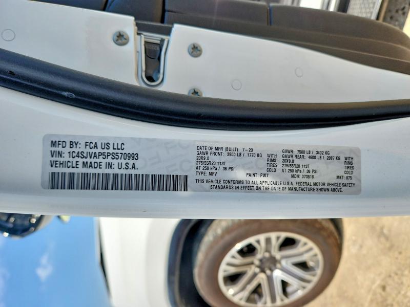 Aukcja sprzedaży 2023 Jeep Wagoneer, vin: 1C4SJVAP5PS570993, numer aukcji: 55390866