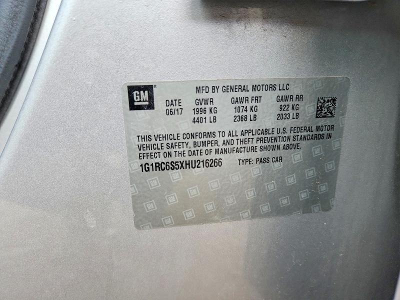 Продажа на аукционе авто 2017 Chevrolet Volt, vin: 1G1RC6S5XHU216266, номер лота: 53365856