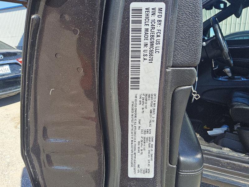 2021 Jeep Grand Cherokee მანქანა იყიდება აუქციონზე, vin: 1C4RJEBG9MC656701, აუქციონის ნომერი: 53131296