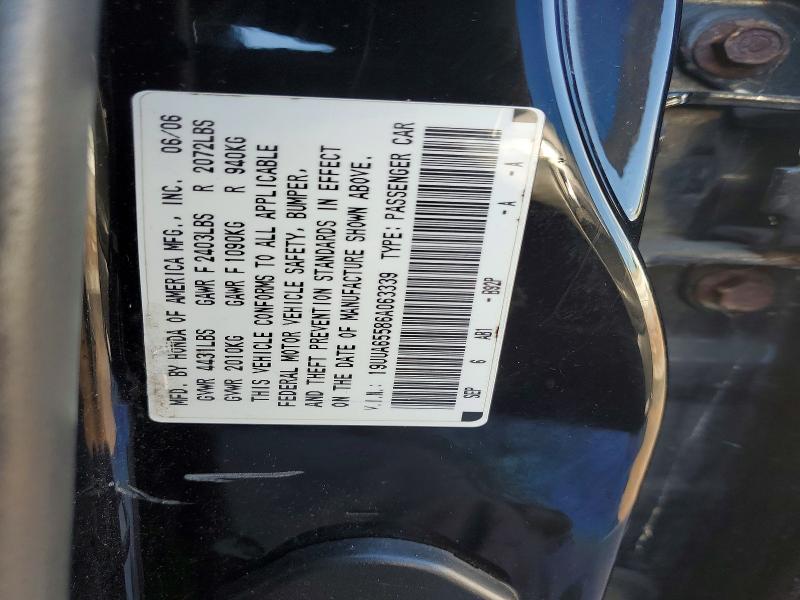 Продажа на аукционе авто 2006 Acura 3.2tl, vin: 19UUA65586A063339, номер лота: 52428216