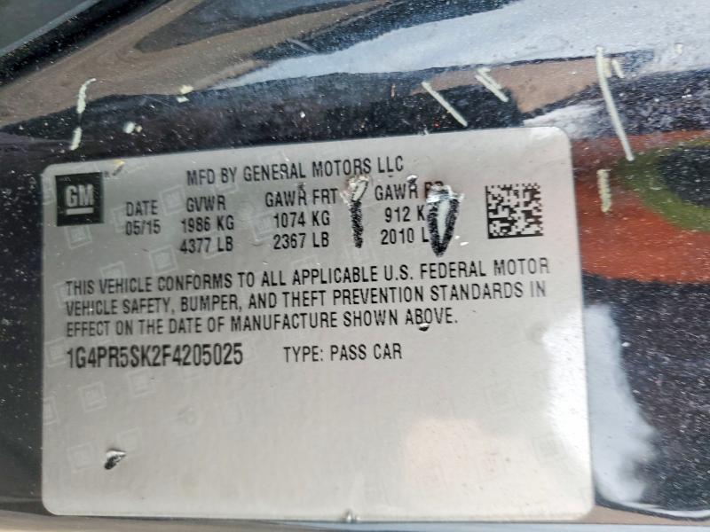 Продаж на аукціоні авто 2015 Buick Verano, vin: 1G4PR5SK2F4205025, номер лоту: 55028006