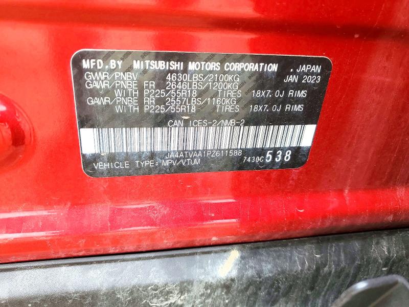 Aukcja sprzedaży 2023 Mitsubishi Eclipse Cross, vin: JA4ATVAA1PZ611588, numer aukcji: 53455126