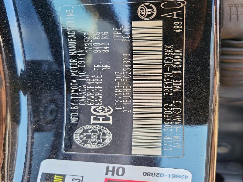 Продаж на аукціоні авто 2015 Toyota Corolla, vin: 2T1BURHE1FC254879, номер лоту: 53638876