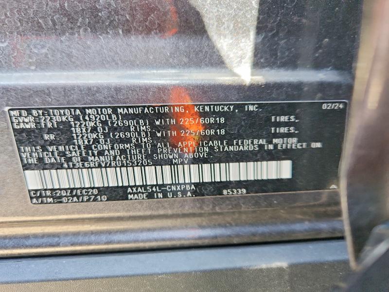 Продаж на аукціоні авто 2024 Toyota Rav4, vin: 4T3E6RFV7RU153205, номер лоту: 54157986