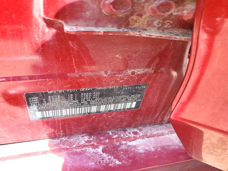 53189386 :رقم المزاد ، 4S3BNBN63G3050323 vin ، 2016 Subaru Legacy مزاد بيع