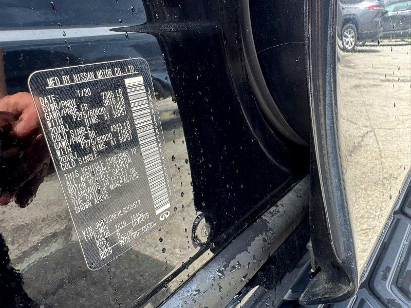 Aukcja sprzedaży 2020 Infiniti Qx80, vin: JN8AZ2NE8L9255512, numer aukcji: 54547776
