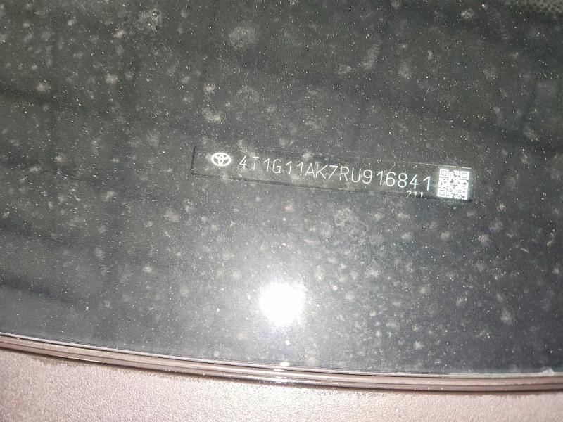 2024 Toyota Camry მანქანა იყიდება აუქციონზე, vin: 4T1G11AK7RU916841, აუქციონის ნომერი: 53412256