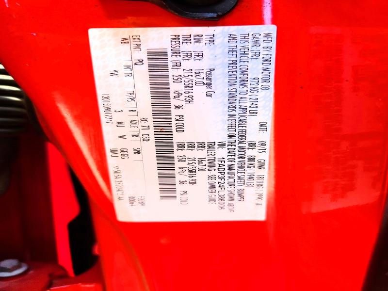 2015 Ford Focus მანქანა იყიდება აუქციონზე, vin: 1FADP3F24FL386006, აუქციონის ნომერი: 52777626